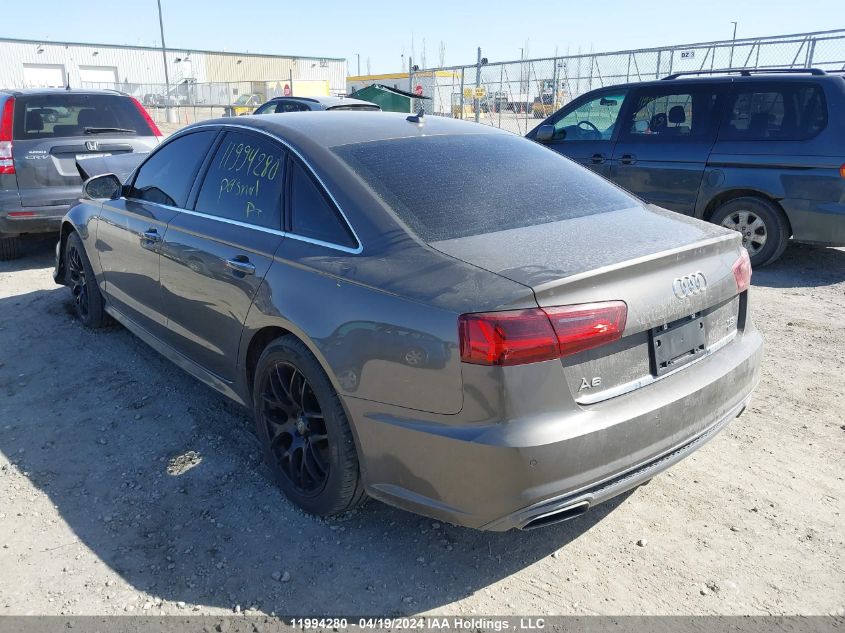 2016 Audi A6 Quattro Prog/Technik S Ln VIN: WAUJFAFC4GN018604 Lot: 11994280