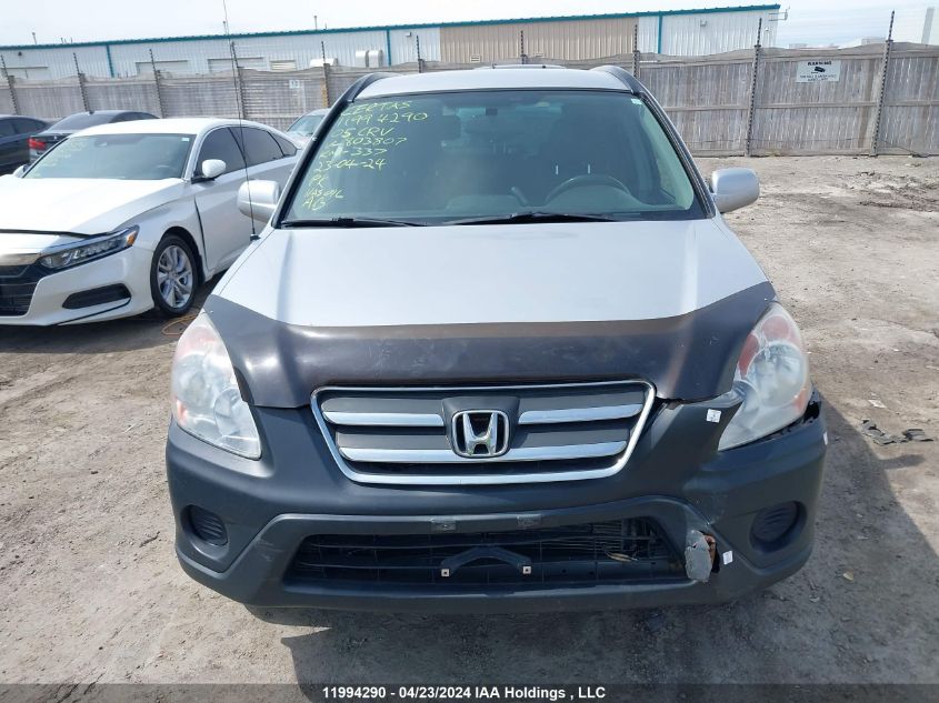 2005 Honda Cr-V Ex VIN: JHLRD78865C803807 Lot: 11994290