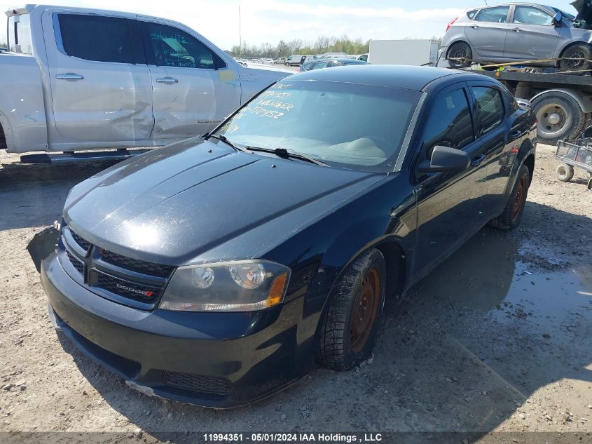 2013 Dodge Avenger VIN: 1C3CDZAB9DN772452 Lot: 11994351