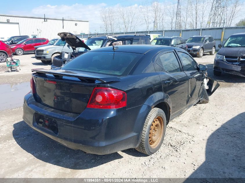 2013 Dodge Avenger VIN: 1C3CDZAB9DN772452 Lot: 11994351