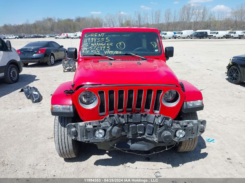 2023 Jeep Wrangler Sahara VIN: 1C4HJXEN7PW572493 Lot: 11994353