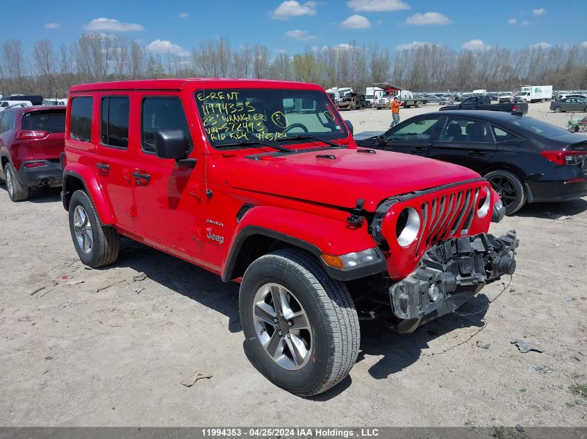 2023 Jeep Wrangler Sahara VIN: 1C4HJXEN7PW572493 Lot: 11994353