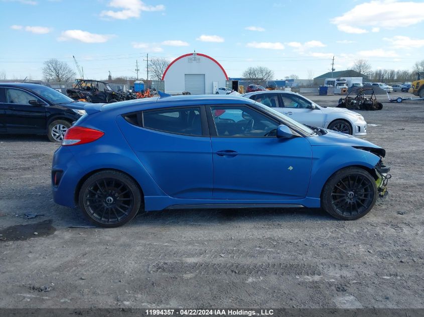 2016 Hyundai Veloster VIN: KMHTC6AE5GU255520 Lot: 11994357