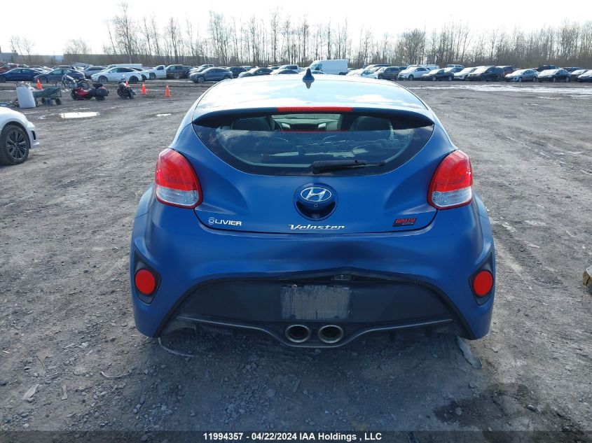 2016 Hyundai Veloster VIN: KMHTC6AE5GU255520 Lot: 11994357