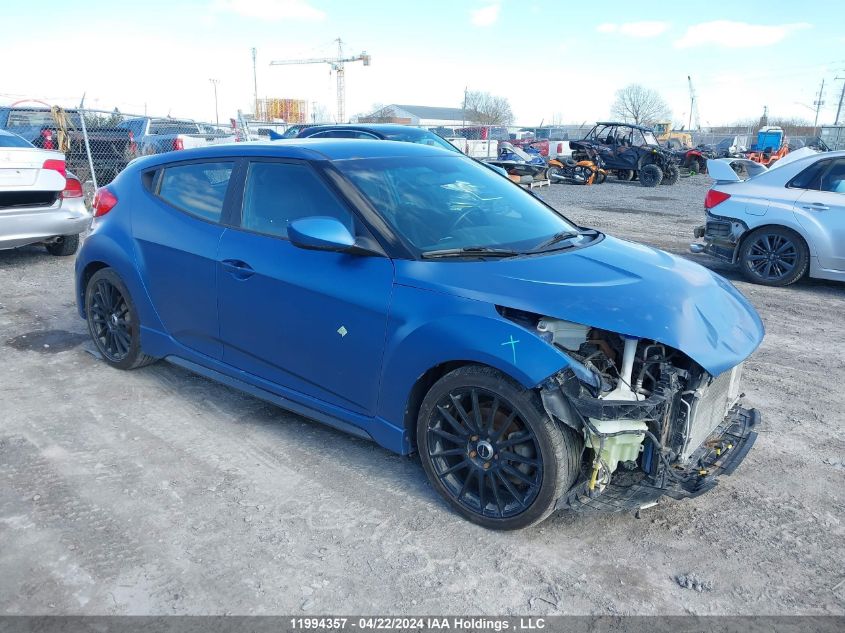 2016 Hyundai Veloster VIN: KMHTC6AE5GU255520 Lot: 11994357