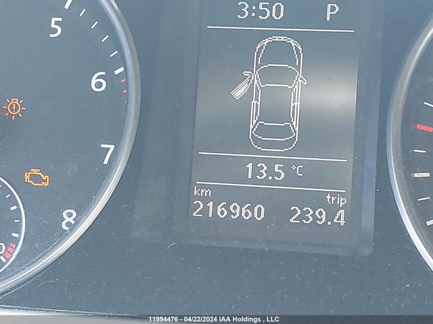 2012 Volkswagen Cc Vr6 4Motion VIN: WVWGU9AN5CE520266 Lot: 11994476