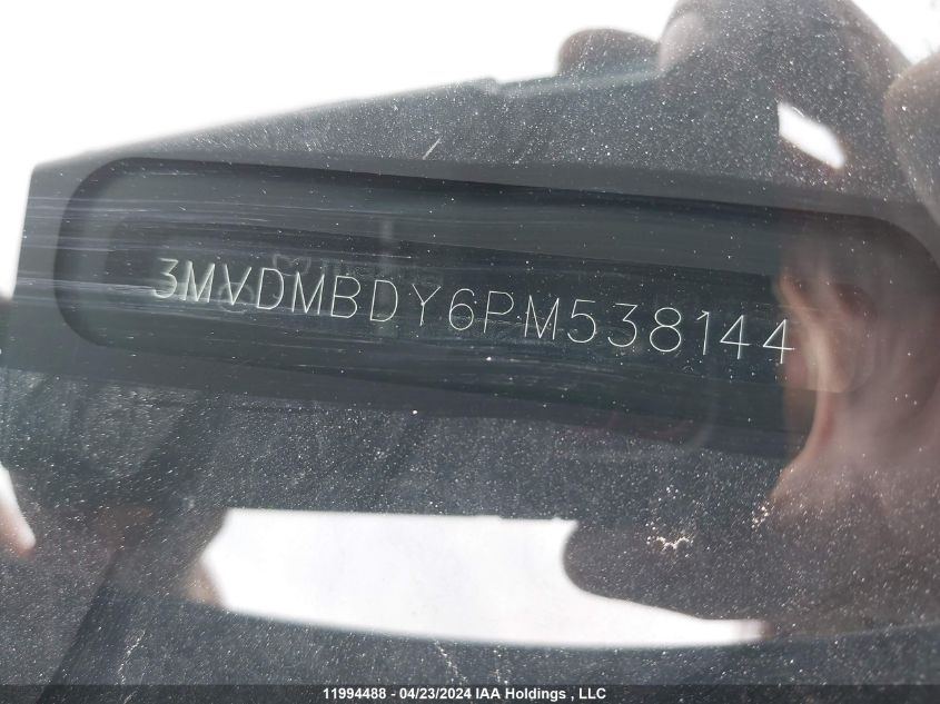 2023 Mazda Cx-30 VIN: 3MVDMBDY6PM538144 Lot: 11994488