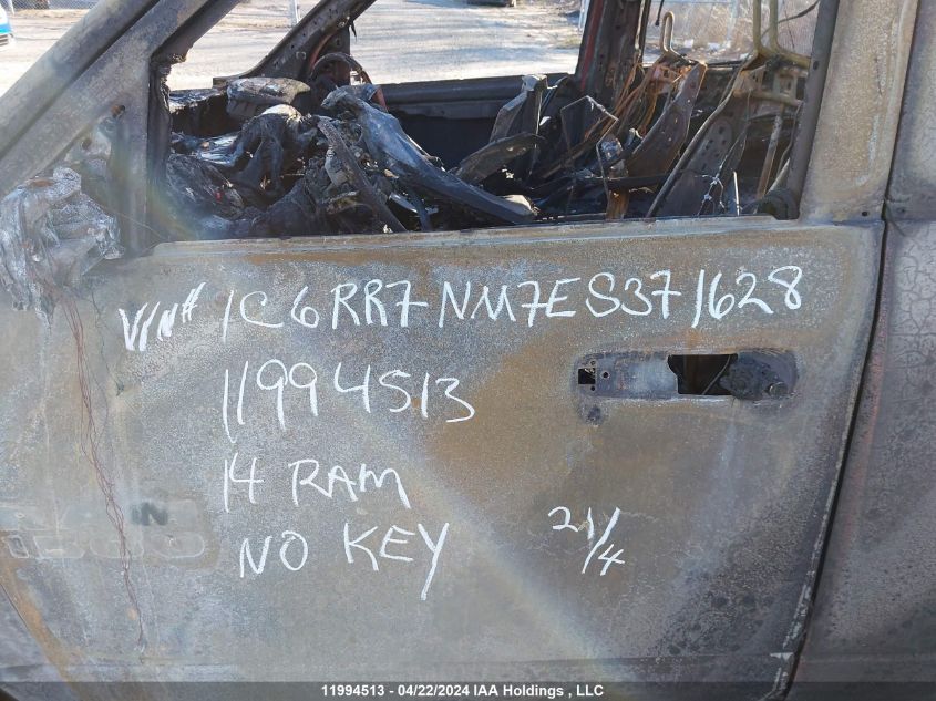 2014 Ram 1500 Laramie VIN: 1C6RR7NM7ES371628 Lot: 11994513