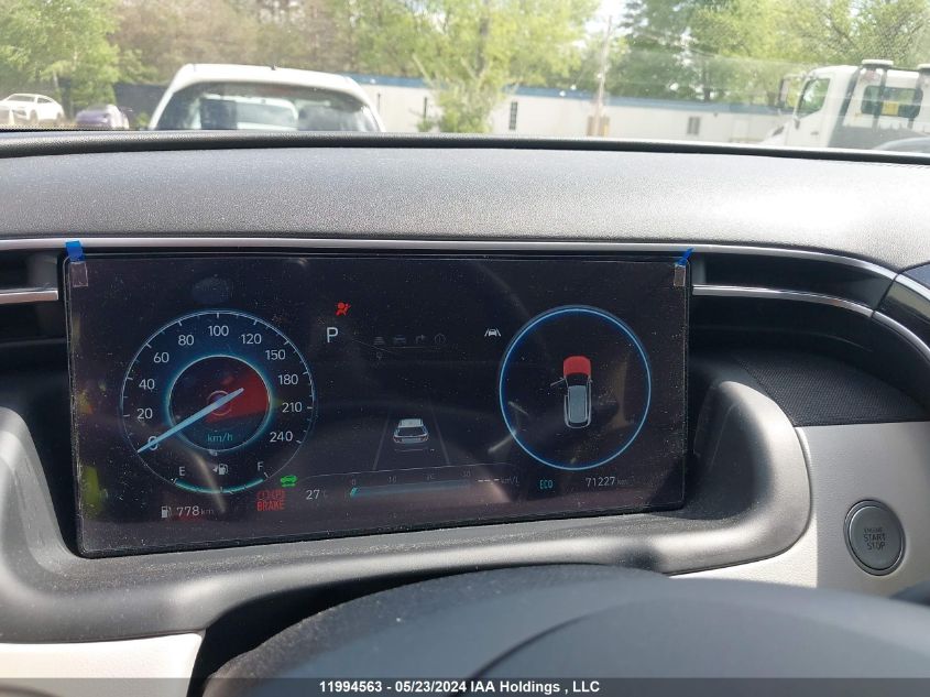 2022 Hyundai Tucson Ultimate Hybrid Awd VIN: KM8JCCA19NU070791 Lot: 11994563