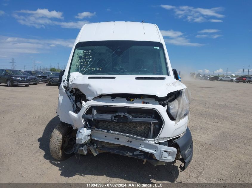 2022 Ford Transit T-250 VIN: 1FTBR3U87NKA47358 Lot: 11994596