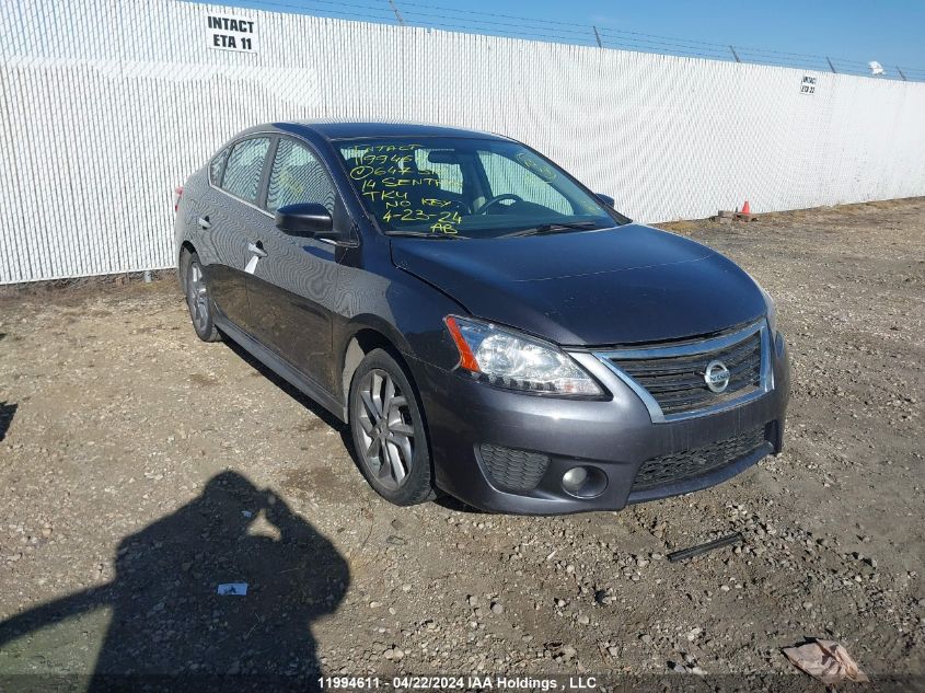 2014 Nissan Sentra S/Sv/Sr/Sl VIN: 3N1AB7AP9EL647318 Lot: 11994611