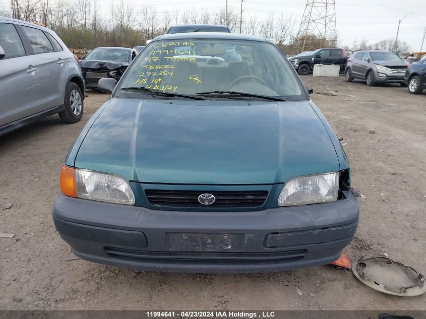 1997 Toyota Tercel Ce VIN: JT2BC51L6V0277354 Lot: 11994641