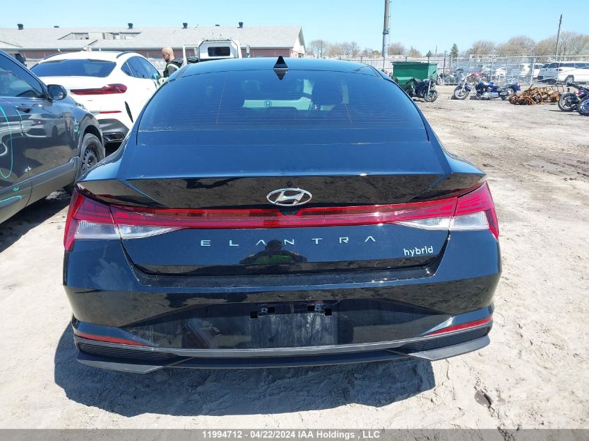 2022 Hyundai Elantra Hybrid Preferred VIN: KMHLM4AJ2NU029981 Lot: 11994712