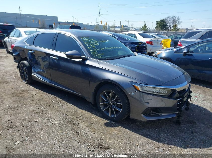 2021 Honda Accord Sedan VIN: 1HGCV1F56MA800780 Lot: 11994742