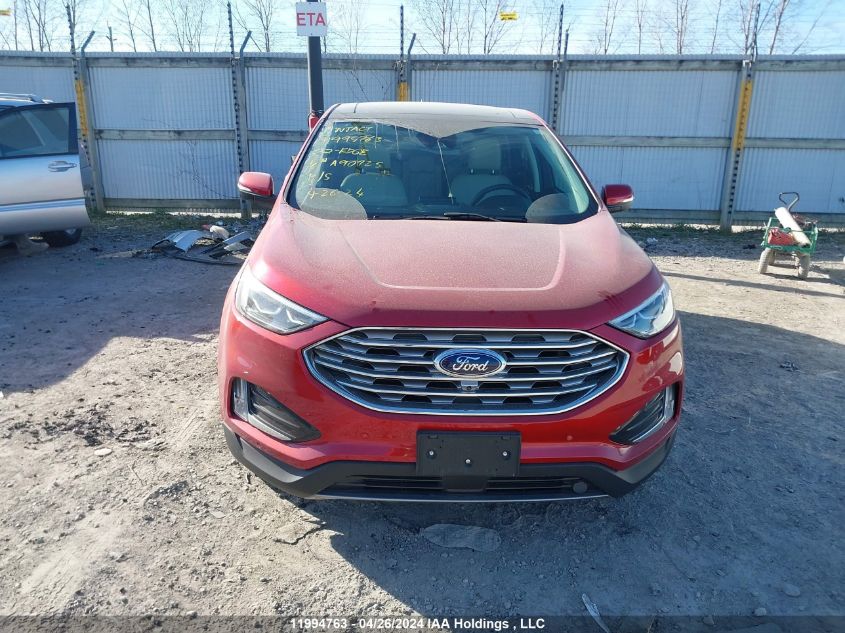 2022 Ford Edge VIN: 2FMPK4K91NBA90725 Lot: 11994763