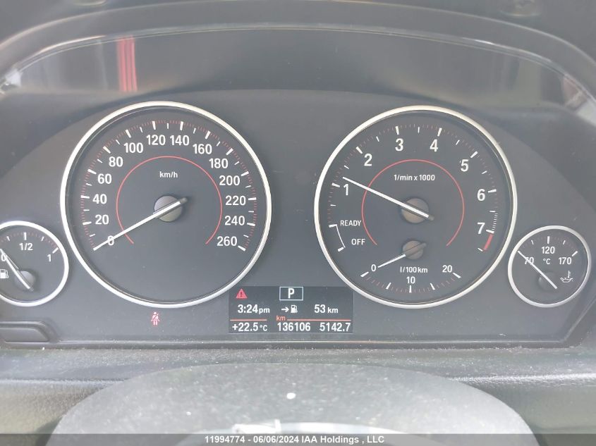 2016 BMW 320 Xi VIN: WBA8A3C52GK690371 Lot: 11994774