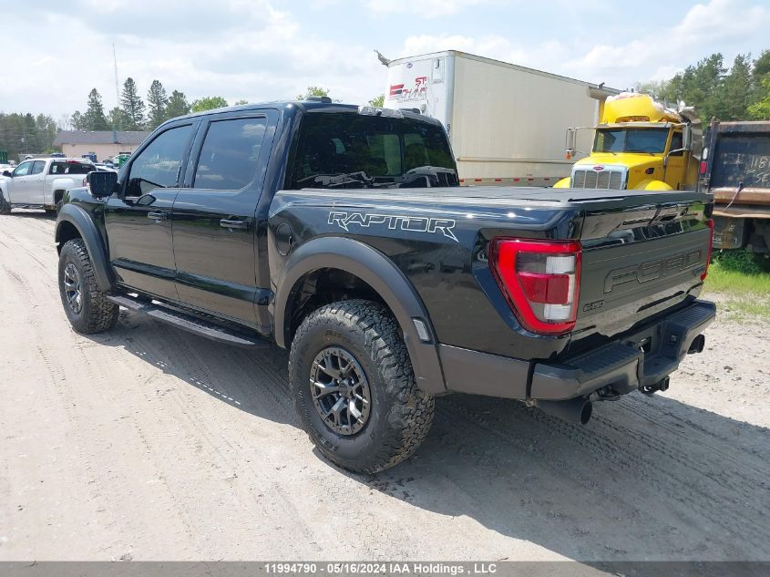 2022 Ford F150 Raptor VIN: 1FTFW1RG8NFB38906 Lot: 11994790