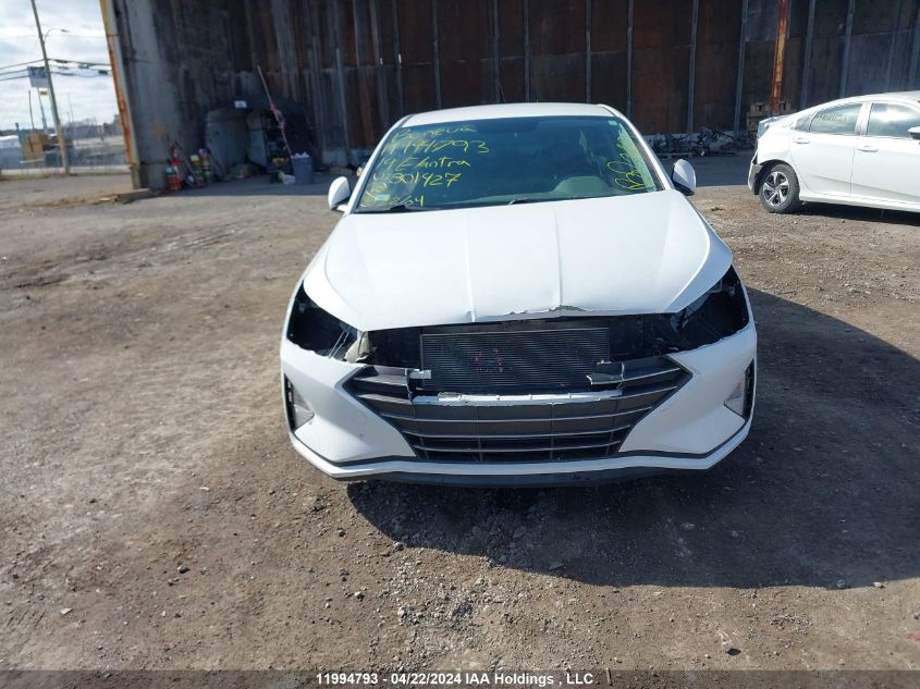 2019 Hyundai Elantra Preferred VIN: KMHD84LF6KU801427 Lot: 11994793