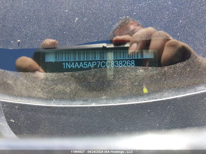 2012 Nissan Maxima VIN: 1N4AA5AP7CC838268 Lot: 11994827
