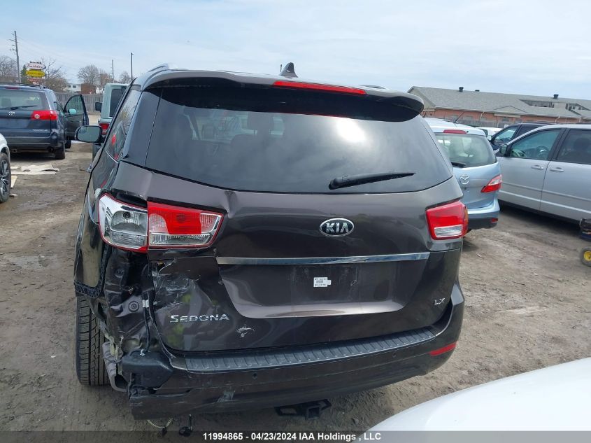 2018 Kia Sedona VIN: KNDMB5C16J6357095 Lot: 11994865