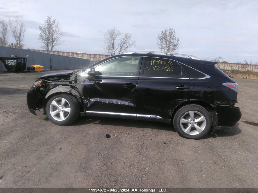 2011 Lexus Rx 450 VIN: JTJBC1BA6B2420720 Lot: 11994872