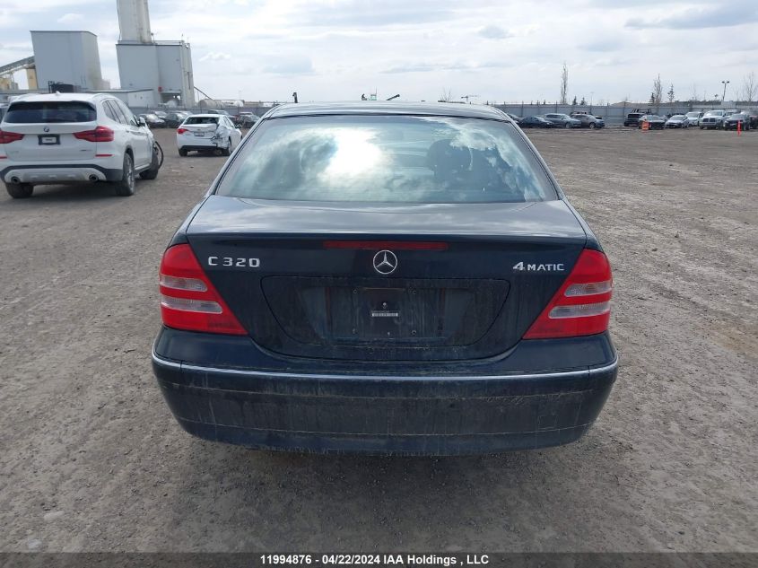 2003 Mercedes-Benz C 320 4Matic VIN: WDBRF84JX3F421568 Lot: 11994876