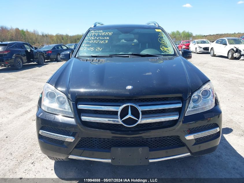 2011 Mercedes-Benz Gl-Class VIN: 4JGBF2FE0BA652163 Lot: 11994888