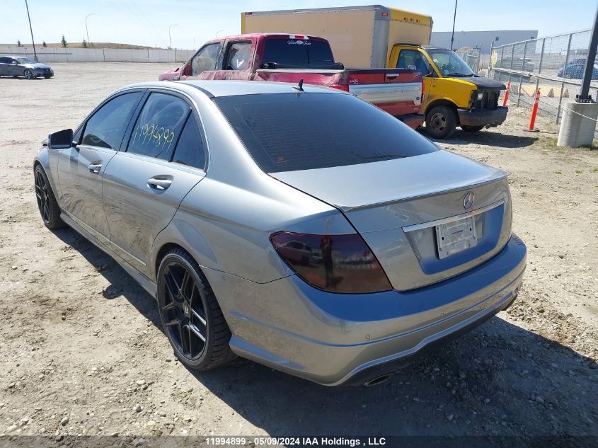 2013 Mercedes-Benz C-Class VIN: WDDGF8JB0DA806454 Lot: 11994899