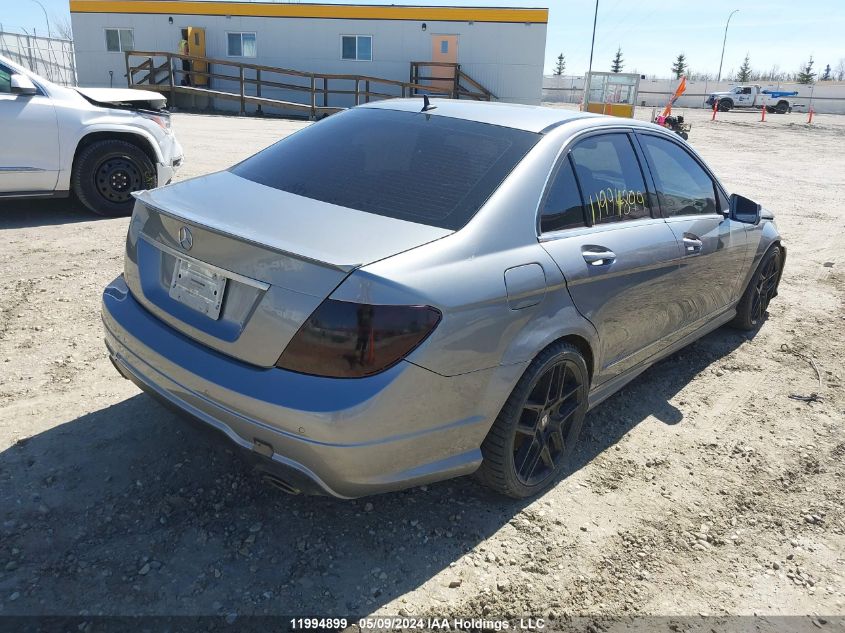 2013 Mercedes-Benz C-Class VIN: WDDGF8JB0DA806454 Lot: 11994899