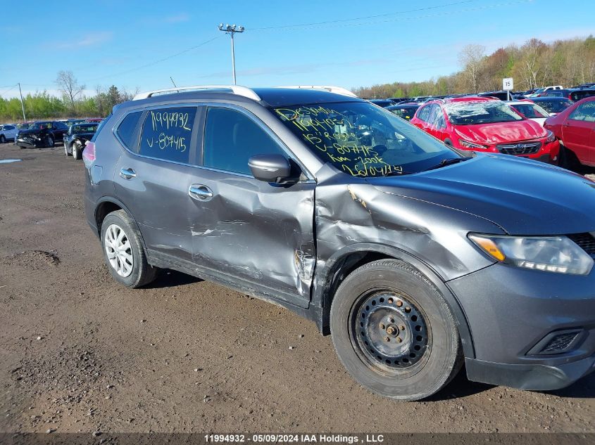 2015 Nissan Rogue S/Sl/Sv VIN: 5N1AT2MTXFC807415 Lot: 11994932