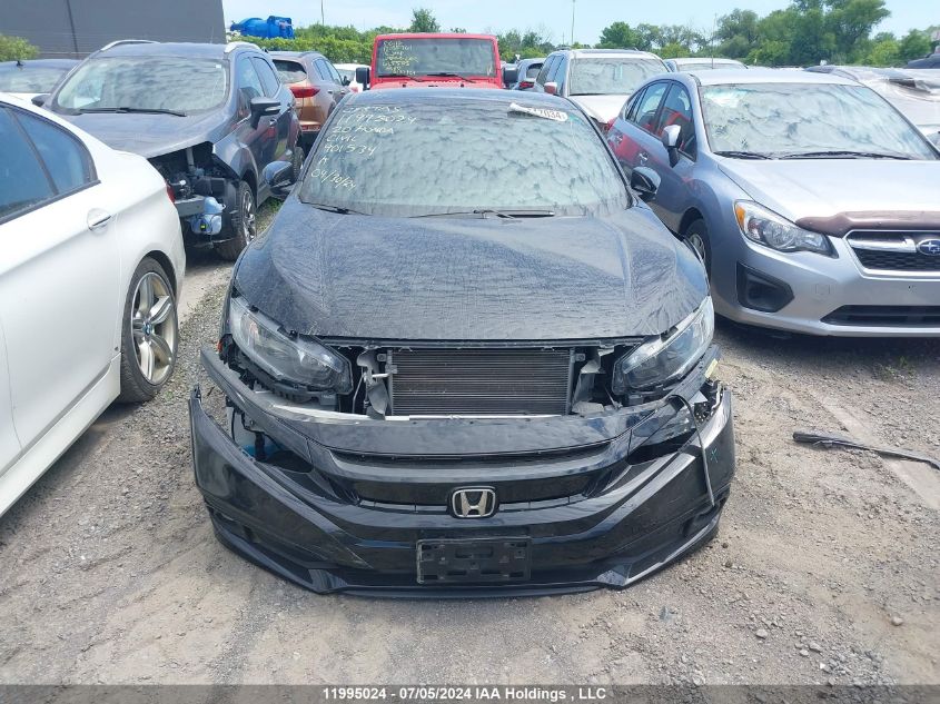 2020 Honda Civic VIN: 2HGFC4B86LH401534 Lot: 11995024