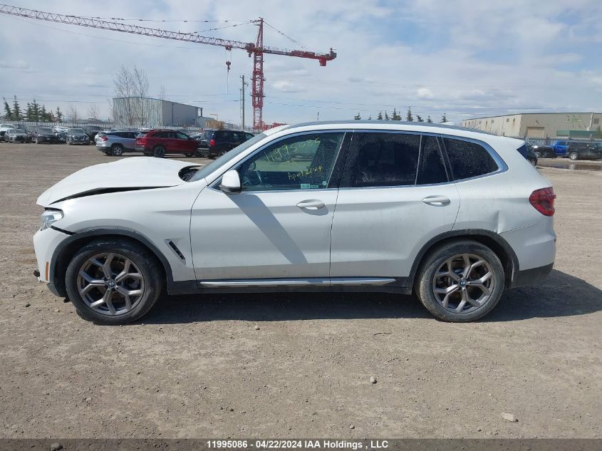 2021 BMW X3 xDrive30I VIN: 5UXTY5C05M9G18335 Lot: 11995086