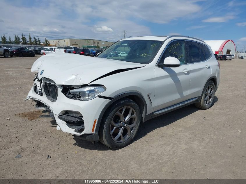 2021 BMW X3 xDrive30I VIN: 5UXTY5C05M9G18335 Lot: 11995086