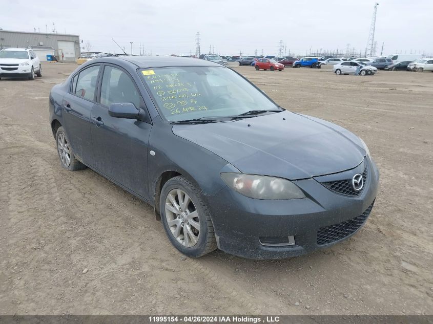 2008 Mazda Mazda3 VIN: JM1BK32FX81186075 Lot: 11995154