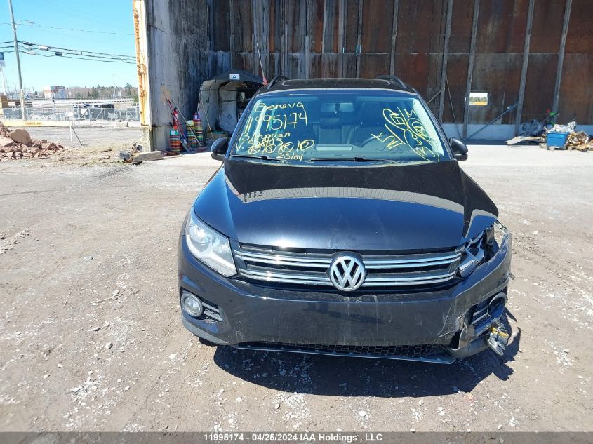 2013 Volkswagen Tiguan VIN: WVGJV7AX6DW558105 Lot: 11995174