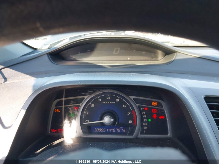 2008 Honda Civic Cpe VIN: 2HGFG12628H009675 Lot: 11995230