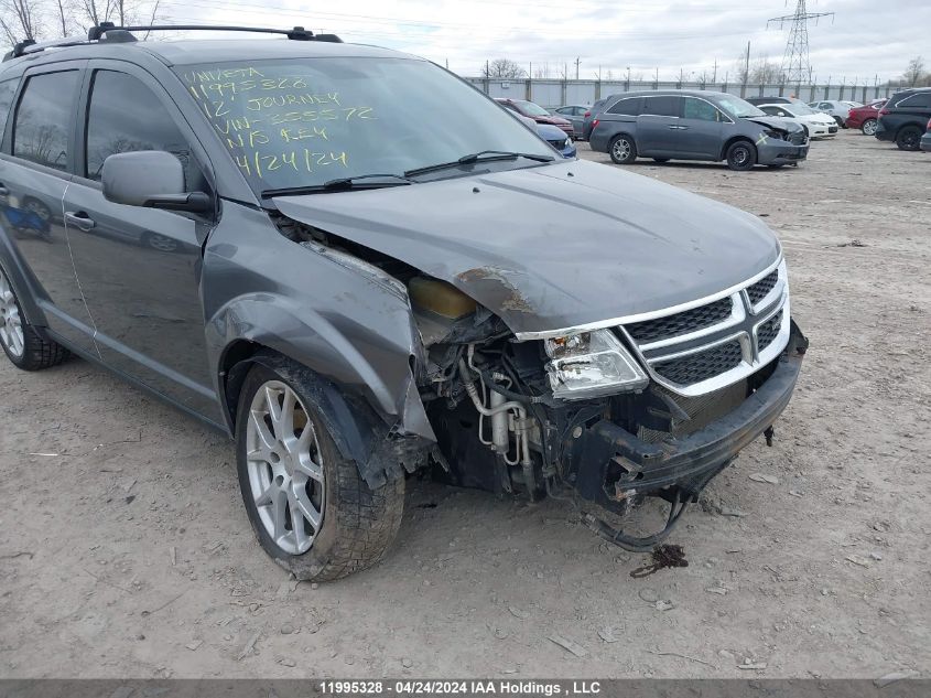 2012 Dodge Journey Sxt VIN: 3C4PDCCG3CT355572 Lot: 11995328