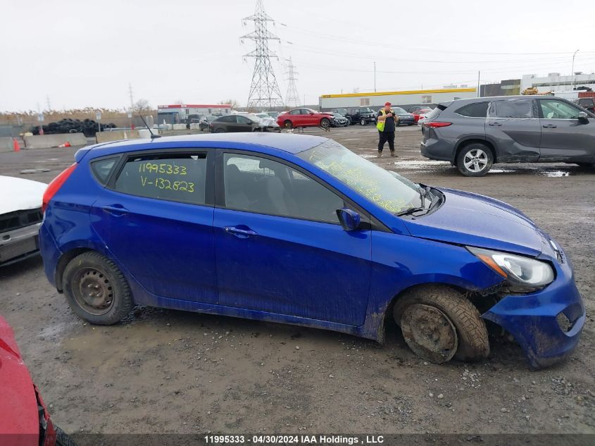 2013 Hyundai Accent VIN: KMHCT5AE3DU132823 Lot: 11995333