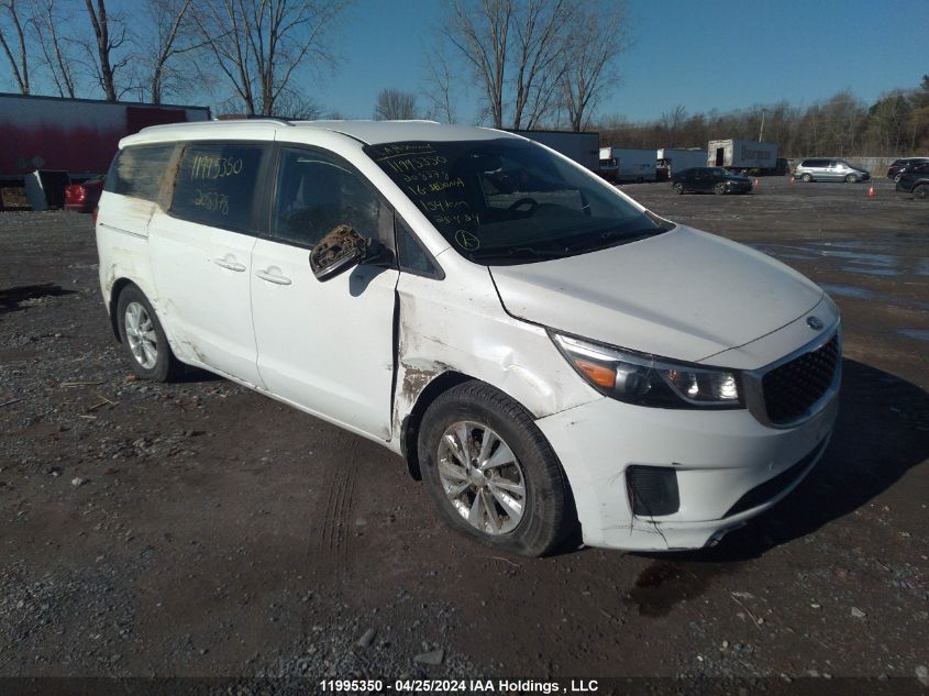 2016 Kia Sedona Lx VIN: KNDMB5C17G6208378 Lot: 11995350