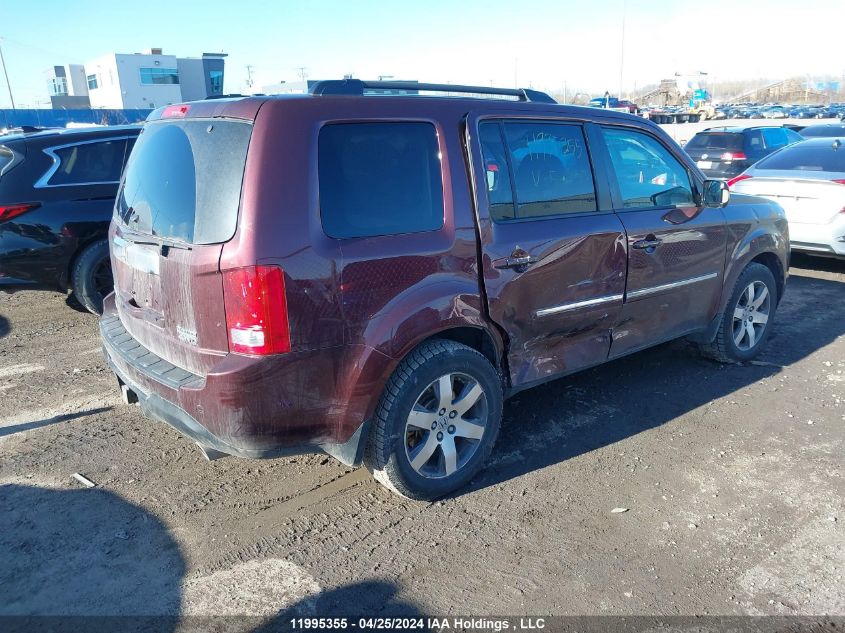 2013 Honda Pilot Touring VIN: 5FNYF4H93DB504013 Lot: 11995355