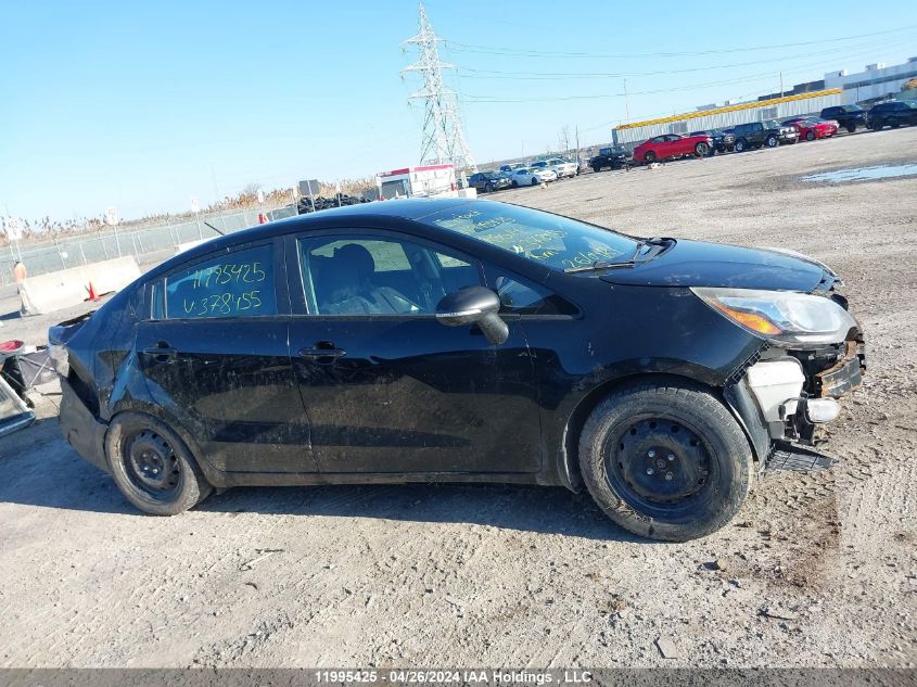 2014 Kia Rio VIN: KNADN4A34E6378455 Lot: 11995425