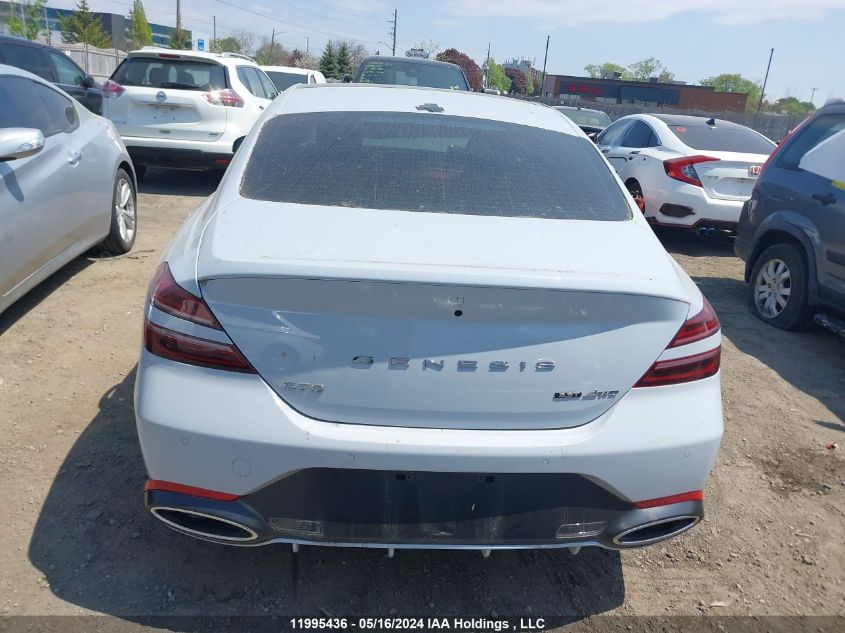 2023 Genesis G70 VIN: KMTG54TE7PU116766 Lot: 11995436