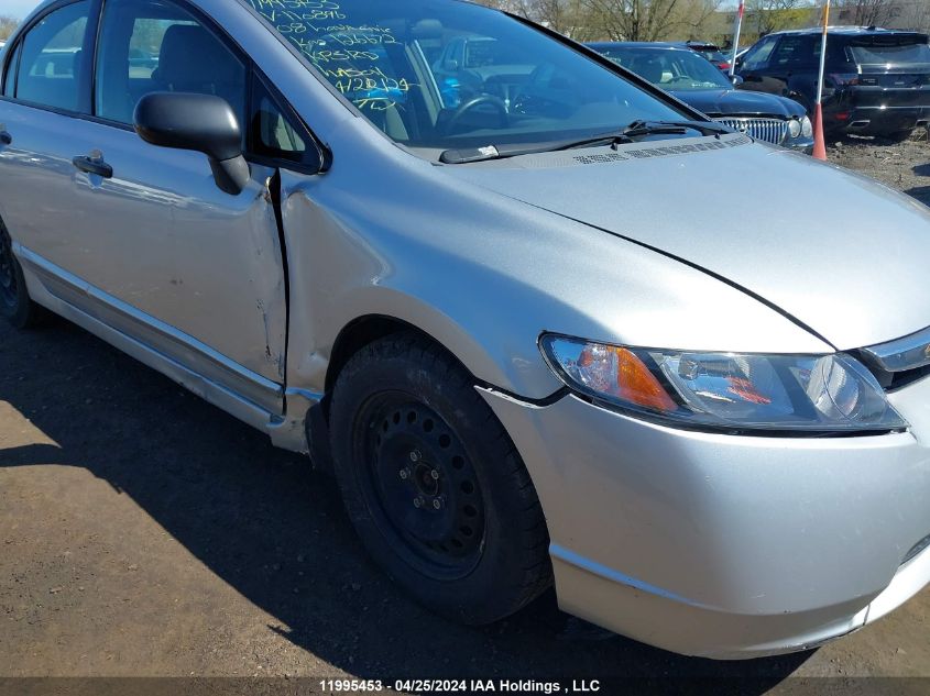 2008 Honda Civic Sdn VIN: 2HGFA16458H110896 Lot: 11995453