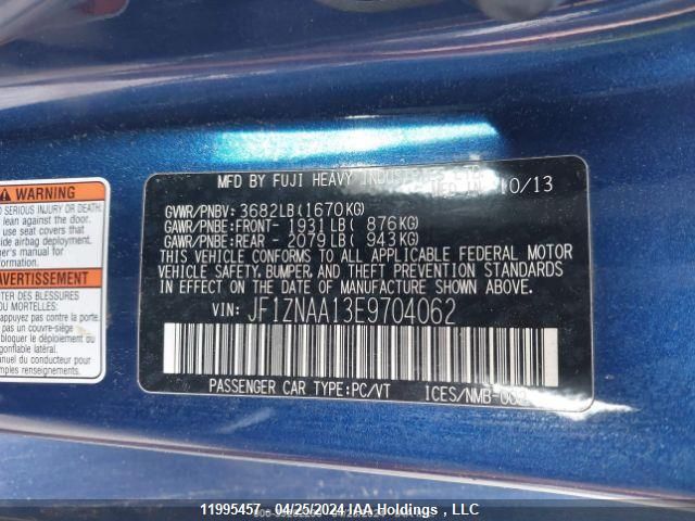 2014 Scion Fr-S VIN: JF1ZNAA13E9704062 Lot: 11995457