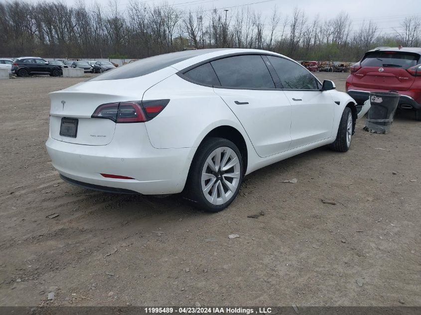 2022 Tesla Model 3 VIN: 5YJ3E1EBXNF127992 Lot: 11995489