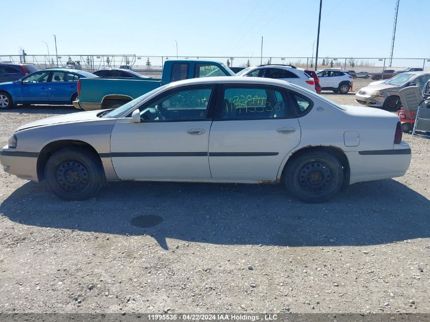 2004 Chevrolet Impala VIN: 2G1WF52EX49145663 Lot: 11995536