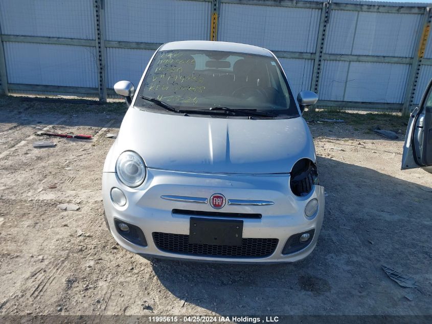 2014 Fiat 500 Sport VIN: 3C3CFFBR9ET194665 Lot: 11995615