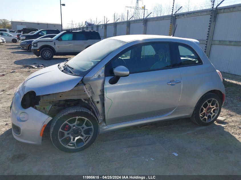 2014 Fiat 500 Sport VIN: 3C3CFFBR9ET194665 Lot: 11995615