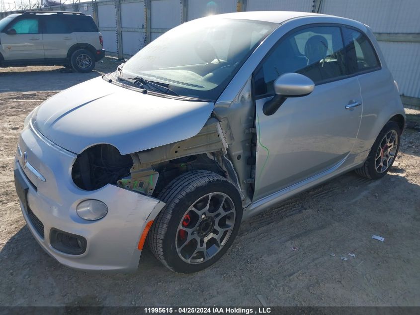 2014 Fiat 500 Sport VIN: 3C3CFFBR9ET194665 Lot: 11995615