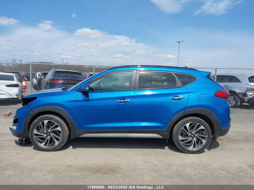 2021 Hyundai Tucson Ultimate VIN: KM8J3CAL1MU370678 Lot: 11995680